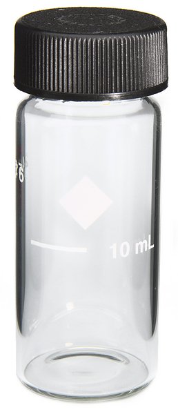 Celda de Vidrio Redonda de 10 ml para Muestras de Laboratorio