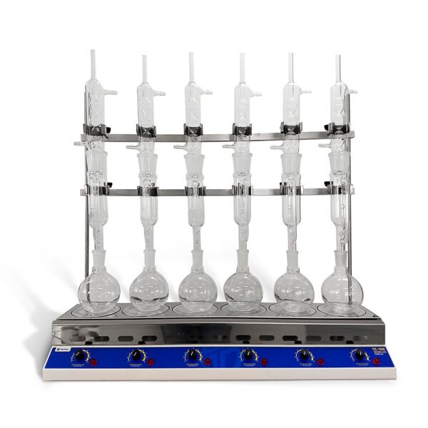 Batería de Extracción Soxhlet de 6 Pruebas con Control de Temperatura